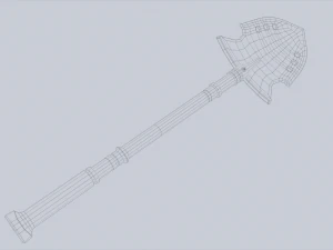 P&aacute; de combate Modelo 3D