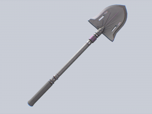 Combat shovel Model 3D