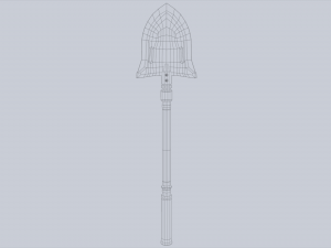 Combat shovel Model 3D