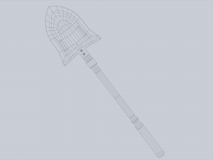 Combat shovel Model 3D