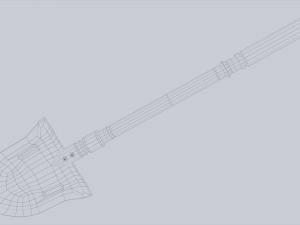 Combat shovel Model 3D