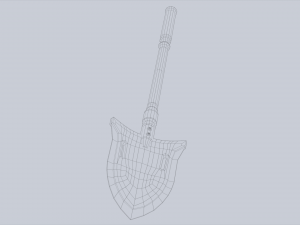 Combat shovel Model 3D