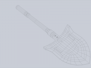 Combat shovel Model 3D