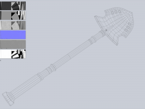 Combat shovel collection Modèle 3D