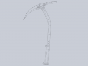 Ice axe 3D Model