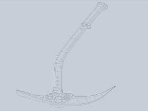 Ice axe 3D Model