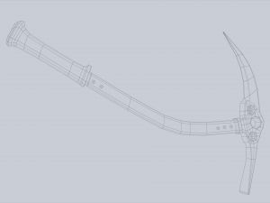 Ice axe 3D Model