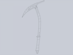 Ice axe Modelo 3D