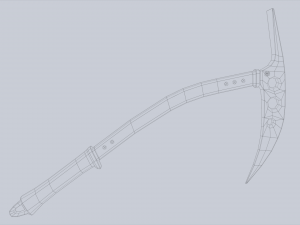 Ice axe Modelo 3D