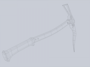 Ice axe 3D Model