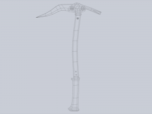 Ice axe 3D Model