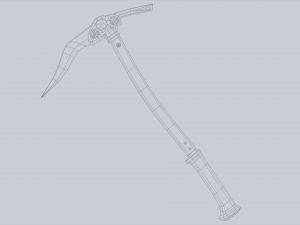 Ice axe 3D Model