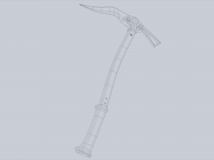 Ice axe 3D Model