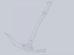 Ice axe 3D Model