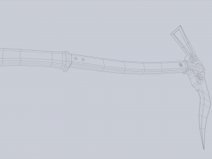 Ice axe 3D Model