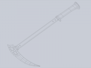 Ice axe Modèle 3D