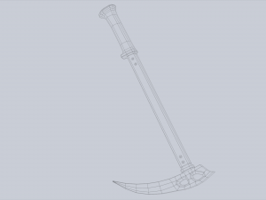 Ice axe Modèle 3D