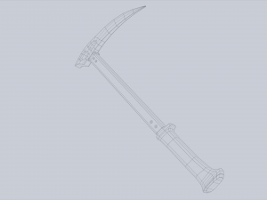 Ice axe Modèle 3D
