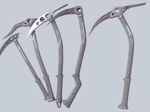 Ice axe collection 3D 模型