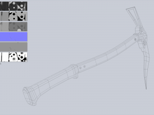 Ice axe collection 3D Model