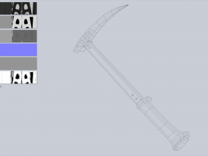 Ice axe collection 3D Model