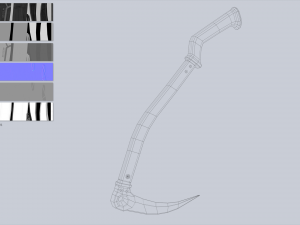 Ice axe collection 3D Model