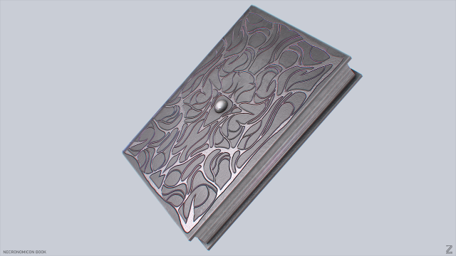 Necronomicon book 3D 모델 .c4d .max .obj .3ds .fbx .stl .blend 