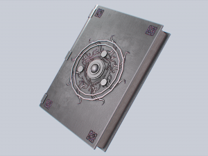 Necronomicon book collection 3D Model