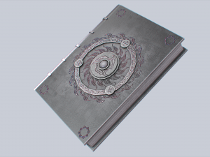 Necronomicon book collection 3D Model