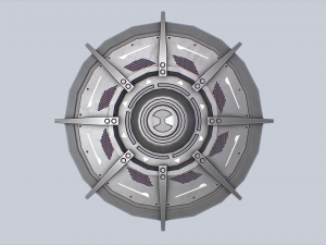Sci fi shield 3D-Modell