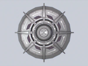 Perisai fiksi ilmiah Model 3D