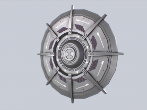 Sci fi shield 3D Model