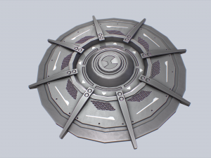 Sci fi shield 3D Model