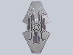 Sci fi shield 3D-Modell