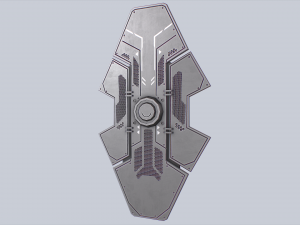 Sci fi shield 3D Model