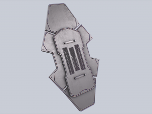 Sci fi shield 3D Model
