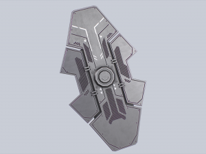 Sci fi shield 3D Model