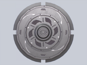 Sci fi shield 3D-Modell