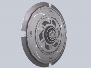 Sci fi shield 3D Model