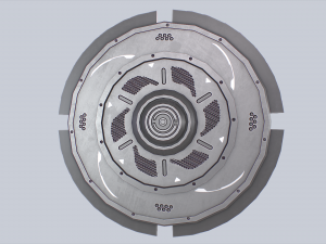 Sci fi shield 3D Model