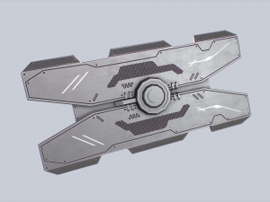Sci fi shield Model 3D