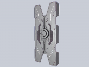 Sci fi shield Model 3D