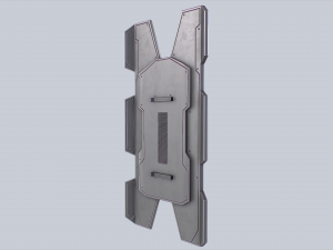 Sci fi shield Model 3D