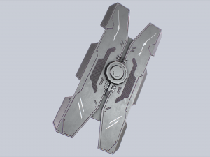 Sci fi shield Model 3D