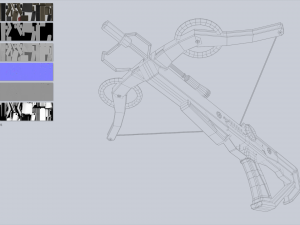 Scifi crossbow 3D 모델