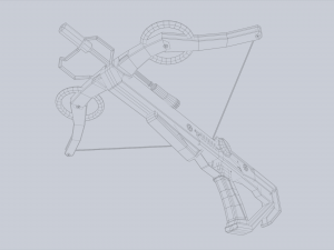 Scifi crossbow 3D 모델