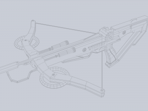 Scifi crossbow 3D 모델