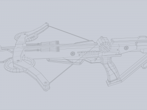 Scifi crossbow 3D 모델