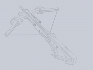 Scifi crossbow 3D 모델