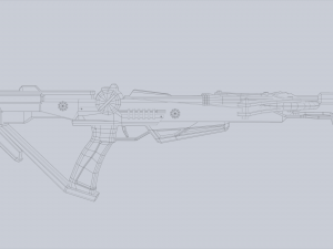 Scifi crossbow 3D 모델